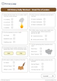 KS1 History Daily Workout - Great Fire of London