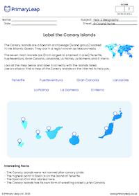 Label the Canary Islands