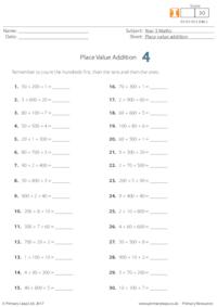 Place Value Addition 4