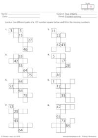 Problem Solving - 100 Number Square