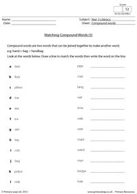 Matching compound words 5
