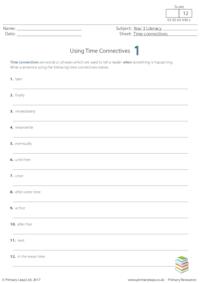Using Time Connectives 1