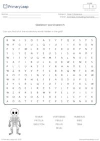 Skeleton word search