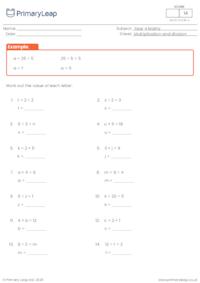 Solving the Equation - Multiplication and division