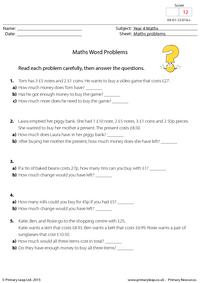 Maths word problems