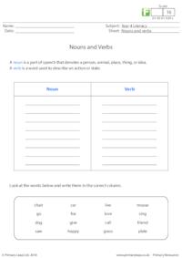 Nouns and verbs 1