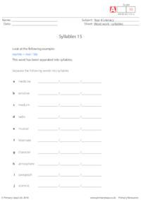 Syllables 15
