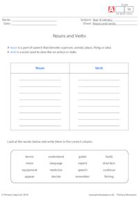 Nouns and verbs 3