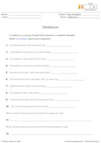 Sentences 3