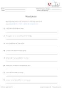 Word order 3