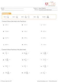 Fractions and decimals