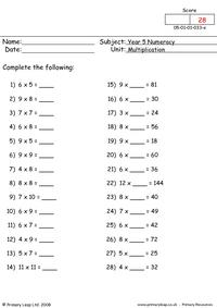 Multiplication sums
