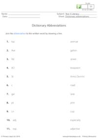 Dictionary Abbreviations 2