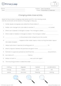 Cloze Activity - Changing State