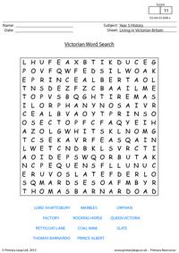 Victorian Word Search