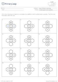 Addition and multiplication puzzles 3