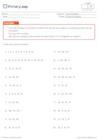 Identify prime numbers