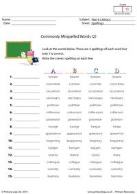 Commonly Misspelled Words (2)