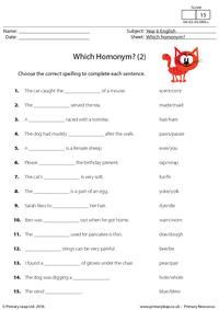 Which Homonym? (2)
