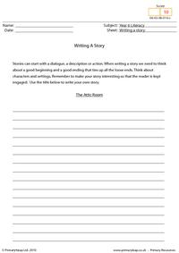 Writing a story - The attic room