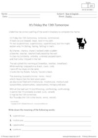 Poetry - It's Friday the 13th Tomorrow