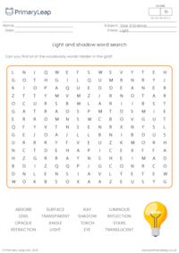 Light and shadow word search