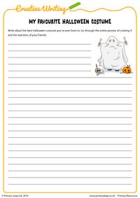 Creative writing - My favourite Halloween costume