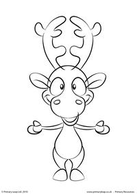 Colouring picture - Reindeer 2