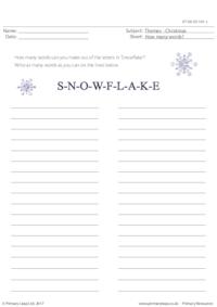 Snowflake - How Many Words?