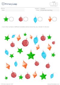 Christmas counting - How many baubles?