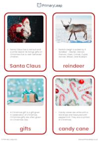 Christmas-themed flashcards set 2