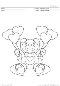 Valentine's Day - Colouring page (1)