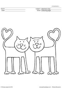 Valentine's Day - Colouring page (2)