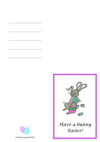 Greeting card - Easter bunny
