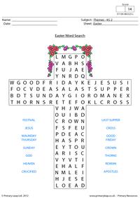 Easter - Word search