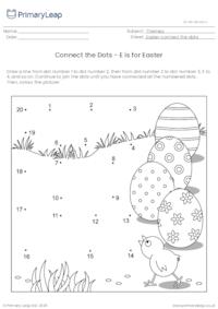 Connect the Dots - E is for Easter