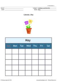 Calendar: May