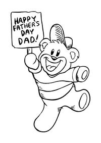 Father's day - Colouring page 1