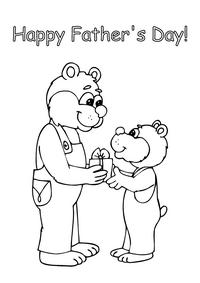 Father's day - Colouring page 2