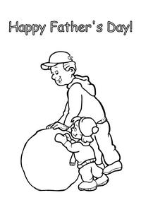 Father's day - Colouring page 7