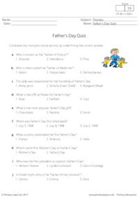 Father's Day - Quiz