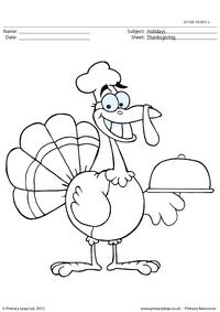 Colouring page - Thanksgiving (2)