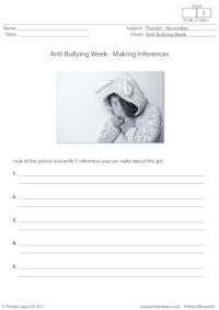 Anti Bullying Week - Making Inferences 