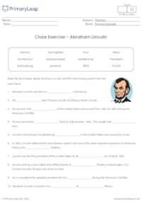 Cloze Activity - Abraham Lincoln
