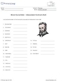 Word Scramble - Alexander Graham Bell