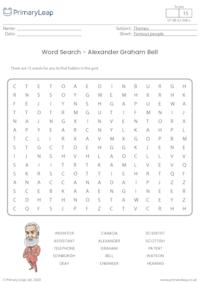 Word Search - Alexander Graham Bell