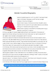 Biography - Malala Yousafzai