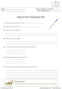 Report Form - Ballpoint Pen