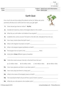 Earth Quiz