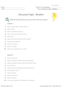 Discussion Topic - Weather